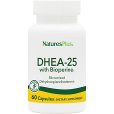 ДГЕА Nature's Plus DHEA-25 With Bioperine 60 Veg Caps
