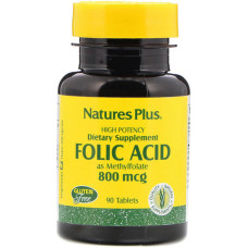 Фолієва кислота Nature's Plus Folic Acid 800 mcg 90 Tabs NTP1790