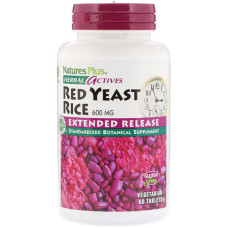 Червоний рис Nature's Plus Herbal Actives, Red Yeast Rice 600 mg 60 Tabs