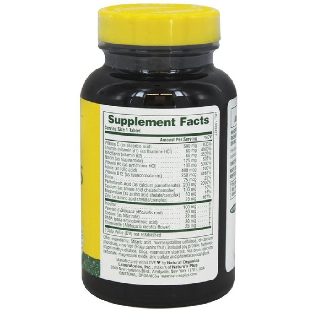 Вітамінно-мінеральний комплекс Nature's Plus Mega-Stress Complex 60 Tabs