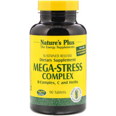 Комплекс для профілактики нервової системи Nature's Plus Mega-Stress Complex 90 Tabs NTP1261
