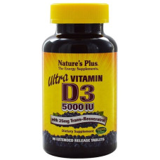 Вітамін D Nature's Plus Ultra Vitamin D3, 5000 IU 90 Tabs NTP1045