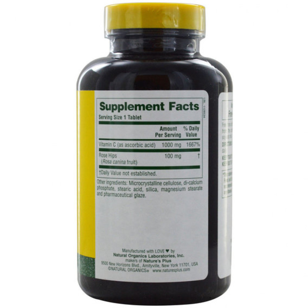 Вітамін C Nature's Plus Vitamin C 1000 mg 60 Tabs
