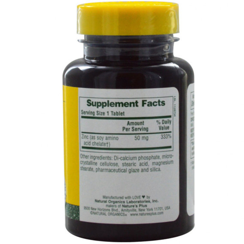 Мікроелемент Цинк Nature's Plus Zinc 50 mg 90 Tabs