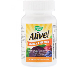 Вітамінно-мінеральний комплекс Nature's Way Alive! Daily Energy 60 Tabs