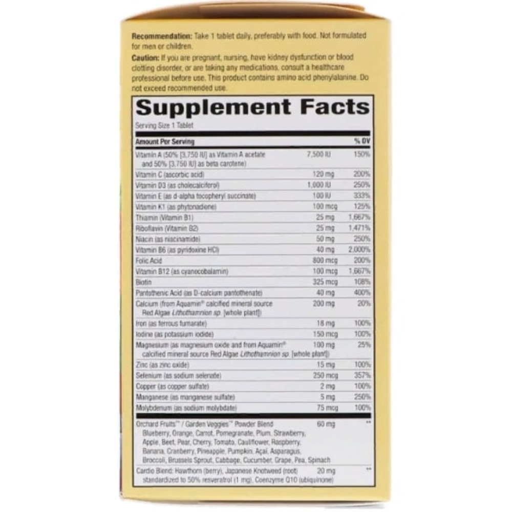 Вітамінно-мінеральний комплекс Nature's Way Alive! Once Daily Women's 60 Tabs NWY-15686