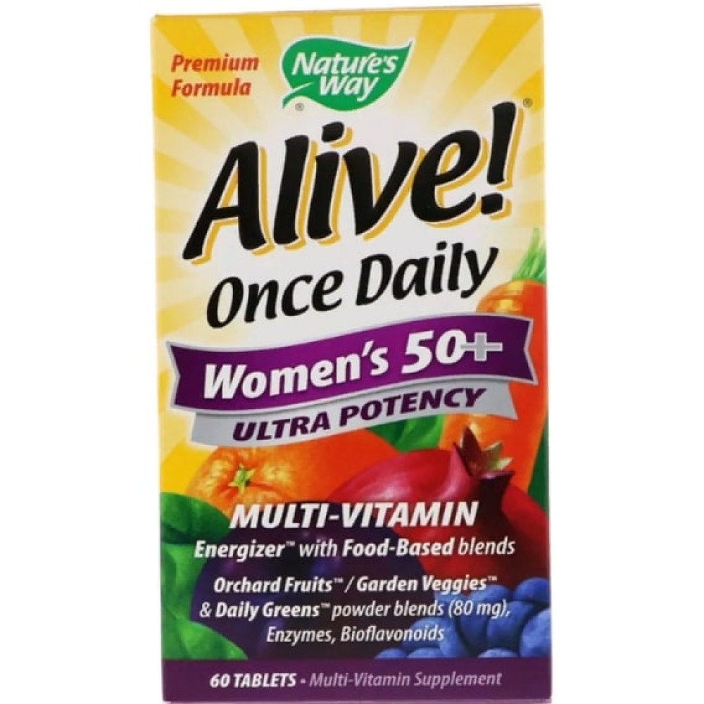 Вітамінно-мінеральний комплекс Nature's Way Alive! Once Daily Women's 50+ 60 Tabs NWY-15692