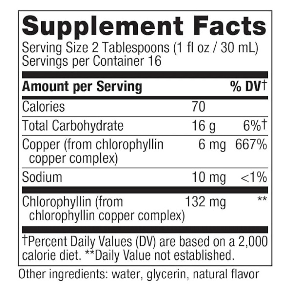 Комплекс для травлення Nature's Way Chlorofresh, Liquid Chlorophyll, 16 fl oz 480 ml Mint Flavored NWY03501