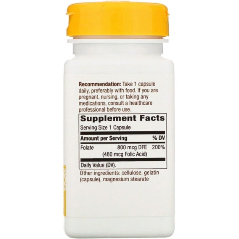 Фолієва кислота Nature's Way Folate 800 mcg 100 Caps NWY-40451