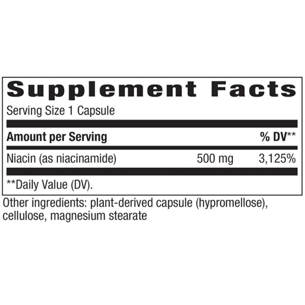 Ніацін Nature's Way Niacinamide 500 mg 100 Veg Caps