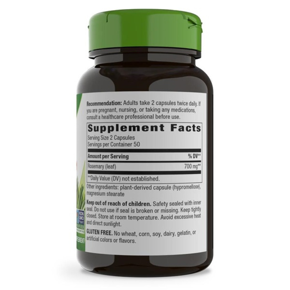 Комплекс для профілактики печінки Nature's Way Rosemary Leaves 350 mg 100 Veg Caps NW14162