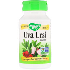 Урологічний препарат Nature's Way Uva Ursi, Leaves 100 Veg Caps NWY-17600