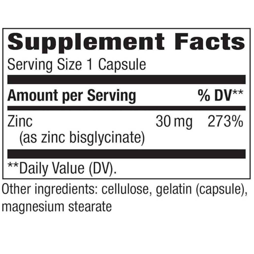 Мікроелемент Цинк Nature's Way Zinc Chelate 30 mg 100 Caps NWY-41091