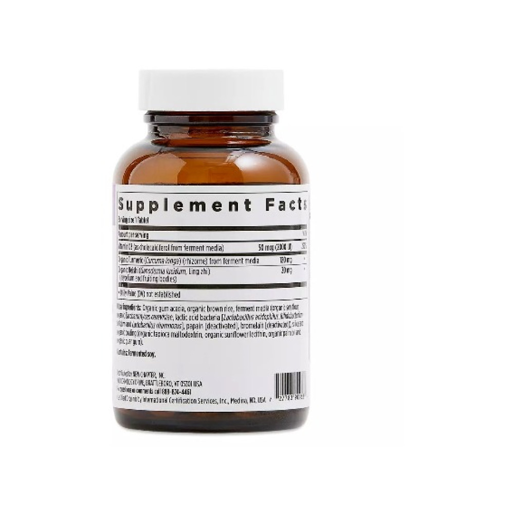 Вітамін D New Chapter Fermented Vitamin D3, 2000 IU + Turmenic And Reishi 30 Veg Tabs NC0355