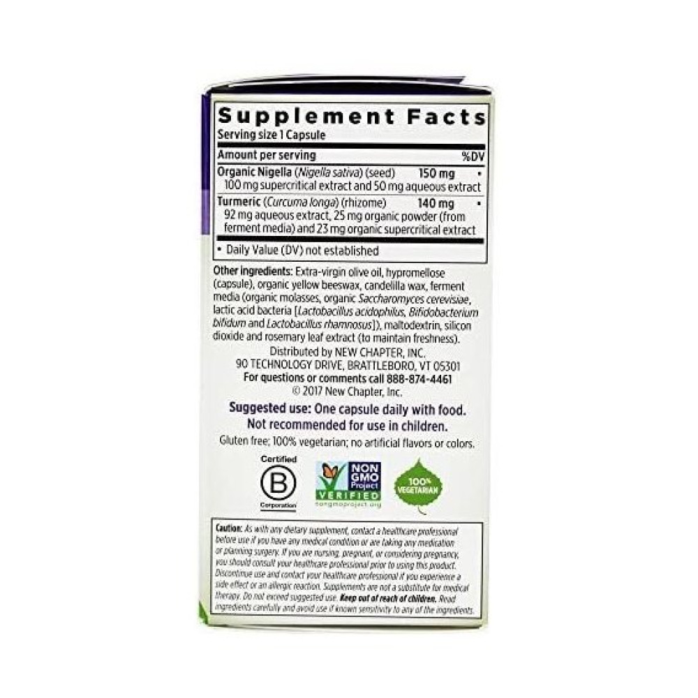Комплекс для профілактики діабету New Chapter Golden Black Seed 30 Veg Caps NCR-90151
