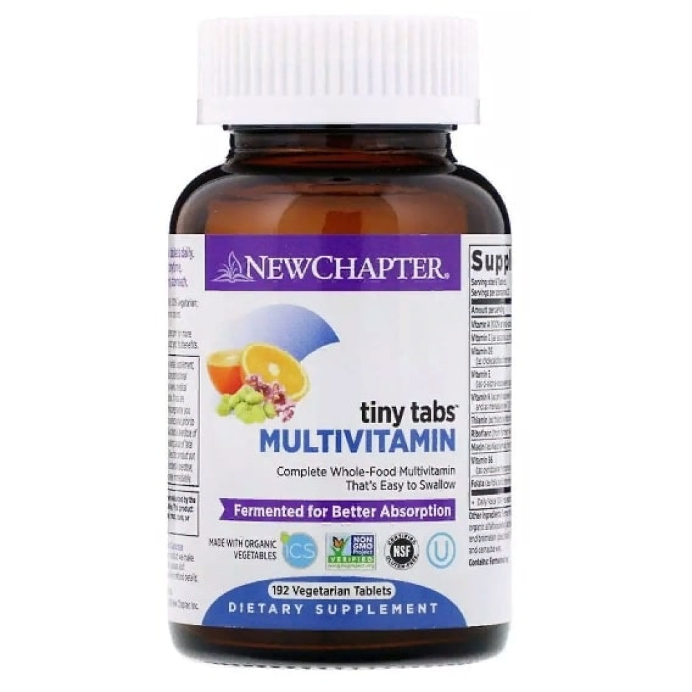 Вітамінно-мінеральний комплекс New Chapter Multivitamin 192 Veg Tabs NC0362