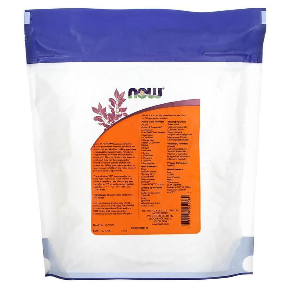Порожні капсули NOW Foods 