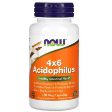Пробіотик NOW Foods 4X6 ACIDOPHILUS 120 Veg Caps