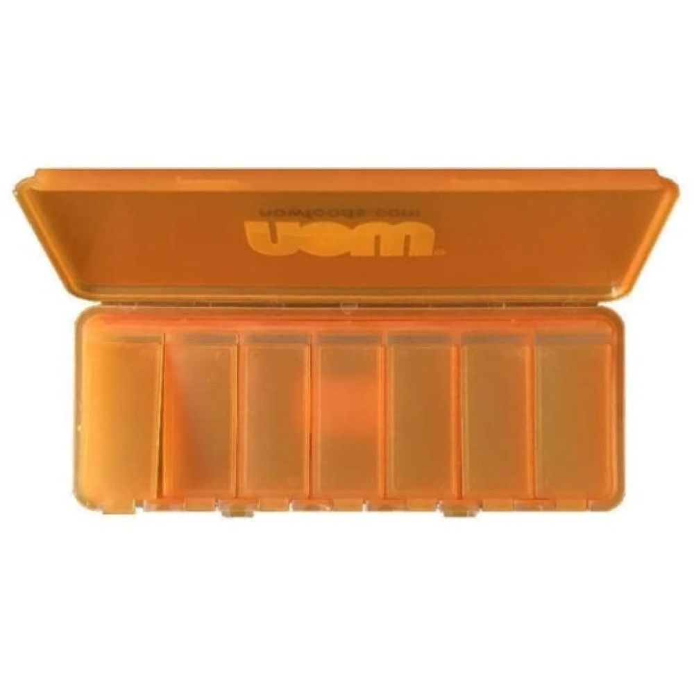 Таблетниця (органайзер) для спорту NOW Foods 7-day Pill Box Orange