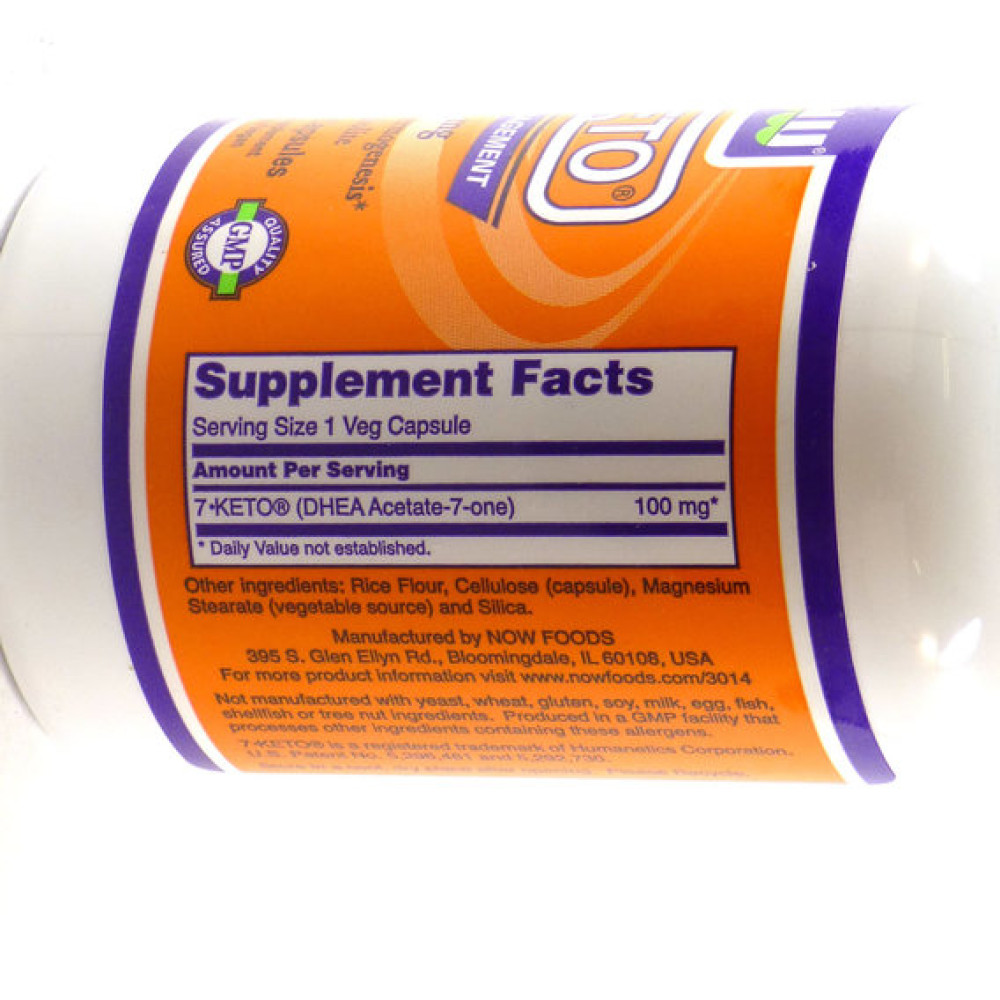 ДГЕА NOW Foods 7-Keto Weight Management 100 mg 120 Veg Caps