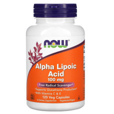 Альфа-ліпоєва кислота NOW Foods Alpha Lipoic Acid 100 mg 120 Veg Caps