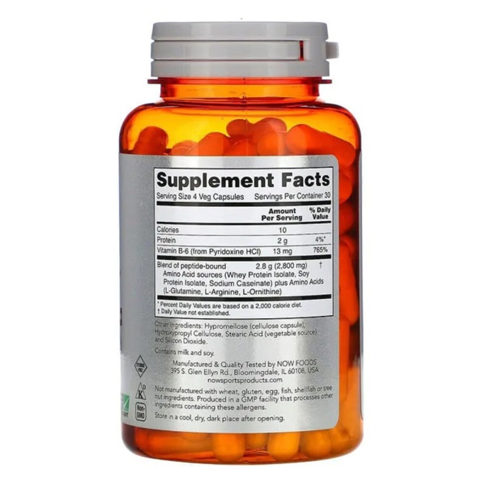 Амінокомплекс NOW Foods Amino Complete 120 Caps