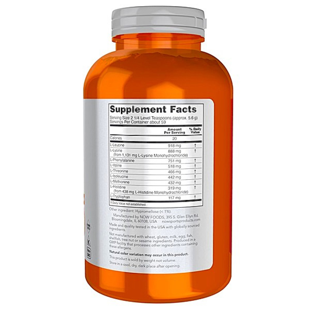 Амінокомплекс NOW Foods Amino-9 Essentials Powder 330 g /59 servings/