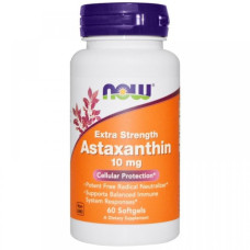 Астаксантін NOW Foods Astaxanthin 10 mg 60 Softgels