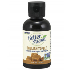 Замінник цукру NOW Foods Better Stevia Liquid Sweetener 2 fl oz 60 ml English Toffee