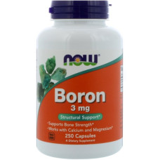 Мікроелемент Бор NOW Foods Boron 3 mg 250 Caps
