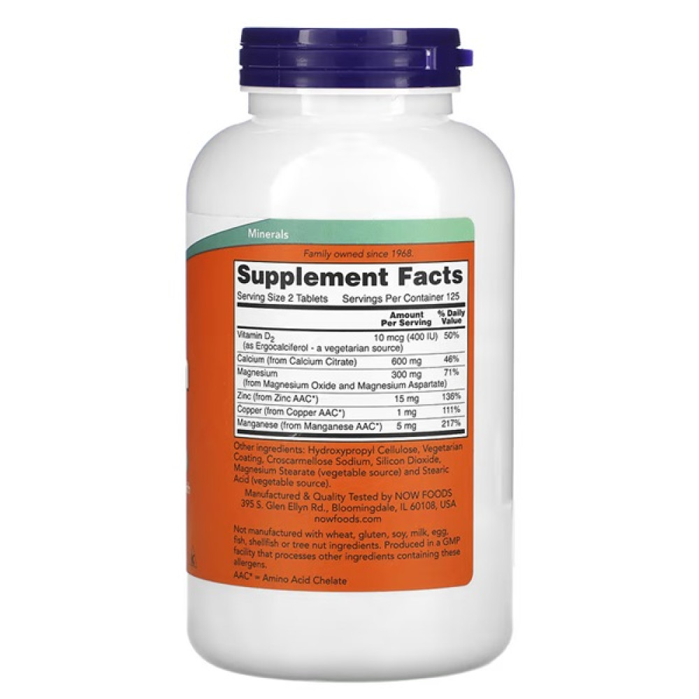 Мікроелемент Кальцій NOW Foods Calcium Citrate 250 Tabs