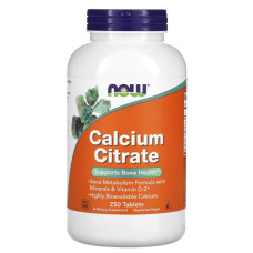 Мікроелемент Кальцій NOW Foods Calcium Citrate 250 Tabs