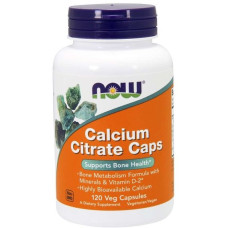 Мікроелемент Кальцій NOW Foods Calcium Citrate 120 Veg Caps