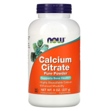 Мікроелемент Кальцій NOW Foods Calcium Citrate Powder 227 g /76 servings/ Pure