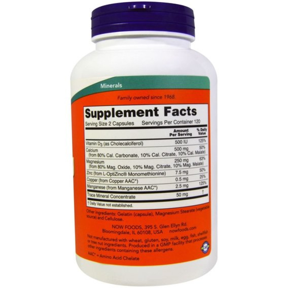 Мультимінеральний комплекс NOW Foods Cal-Mag 240 Caps