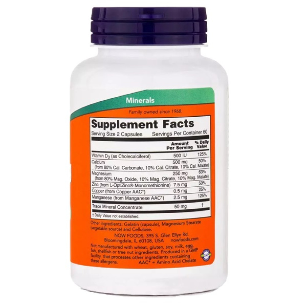 Мультимінеральний комплекс NOW Foods Cal-Mag 120 Caps NF1265