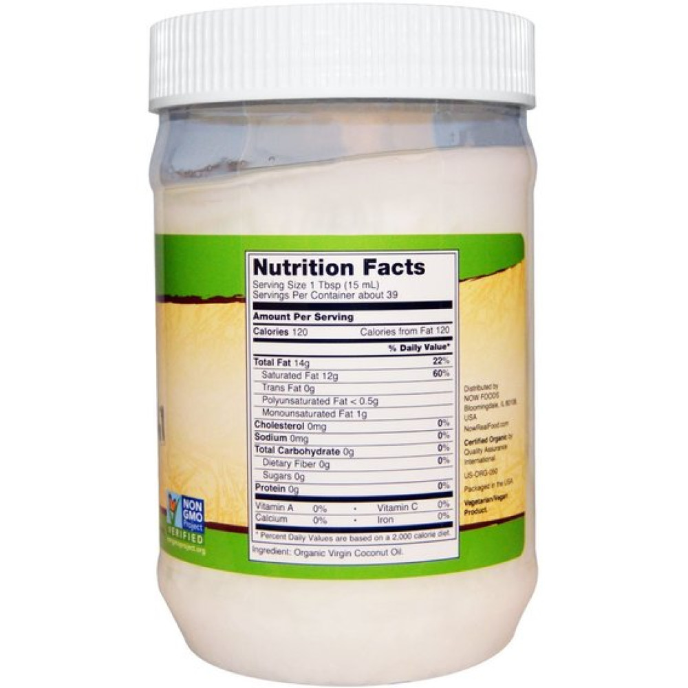 Кокосова олія NOW Foods Coconut Oil 591 ml
