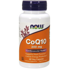 Коензим NOW Foods CoQ10 200 mg 60 Veg Caps