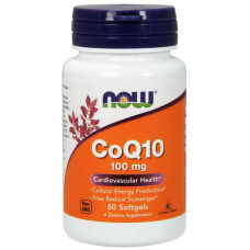 Коензим NOW Foods CoQ10 100 mg 50 Softgels