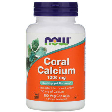 Мікроелемент Кальцій NOW Foods Coral Calcium 1000 mg 100 Veg Caps NOW-01273