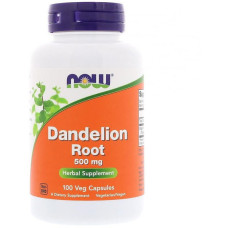Комплекс для профілактики печінки NOW Foods Dandelion Root 500 mg 100 Veg Caps