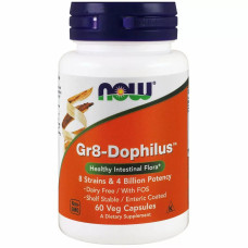 Пробіотик NOW Foods Gr8-Dophilus 4 billion 60 Veg Caps
