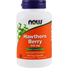Комплекс для профілактики нервової системи NOW Foods Hawthorn Berry 540 mg 100 Veg Caps