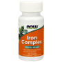Мікроелемент Залізо NOW Foods Iron Complex 100 Tabs