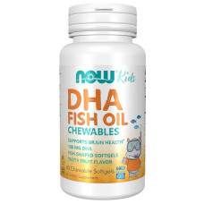 Омега 3 NOW Foods Kid's DHA 100 mg 60 Chewable Soft Gels