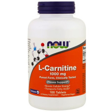 Карнітін NOW Foods L-Carnitine 1000 mg 100 Tabs NF00068