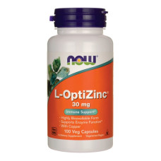 Мікроелемент Цинк NOW Foods L-OptiZinc 30 mg 100 Veg Caps