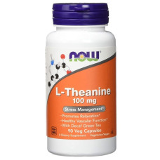 Теанін NOW Foods L-Theanine 100 mg 90 Veg Caps