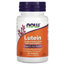 Лютеїн NOW Foods Lutein 10 mg 60 Softgels