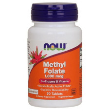Фолієва кислота NOW Foods Methyl Folate 1000 mcg 90 Tabs